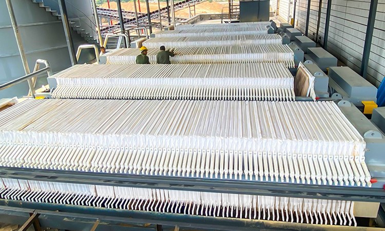 Filter press operation diagram Filter press operation diagram